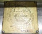 Used Anderson Model C-800 8-Head Rotary Pump Placer and Crimper for fragrance, perfume and cologne. Aluminum body finger pump sprayers crimped to glass containers. Has PMC model MM36 valve stem sorte...