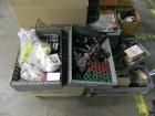 Used Anderson 8 Head Rotary Pump Placer and Crimper for fragrance, perfume and cologne. Aluminum body fragrance finger pump sprayers crimped to glass containers. Has PMC model MM36 valve stem sorter ...