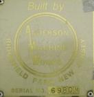 Used Anderson Machine Pump Placer With Sorter and Elevator. (8) Head collet style pump placer, Funnel style Dip tube guidance system, 6’ long x 12” wide belt with 12” centers. PMC MSM36 36” centrifug...