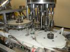 Used Anderson Machine Systems Six Spindle, Rotary Motion, Fully Automatic Pump Placing Machine. Designed to automatically sort pumps from random bulk form, apply them to bottles at speeds up to 100 p...