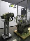 Used Anderson 4 head rotary pump/cap placer,withqty 2 Anderson cap /pump sorters and 1 and elevating feeder.