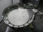 Used Anderson 4 head rotary pump/cap placer,withqty 2 Anderson cap /pump sorters and 1 and elevating feeder.