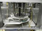Used Anderson 4 head rotary pump/cap placer,withqty 2 Anderson cap /pump sorters and 1 and elevating feeder.