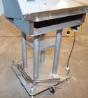 Used Anderson 4 head rotary pump/cap placer,withqty 2 Anderson cap /pump sorters and 1 and elevating feeder.