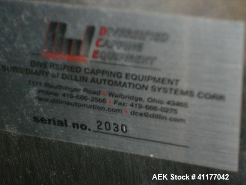 Used Diversified 76-450 Steam Capper designed to displace the air in the closure and head space of the container with steam. Automatically applies lug or PT style caps onto glass containers. Currentl...