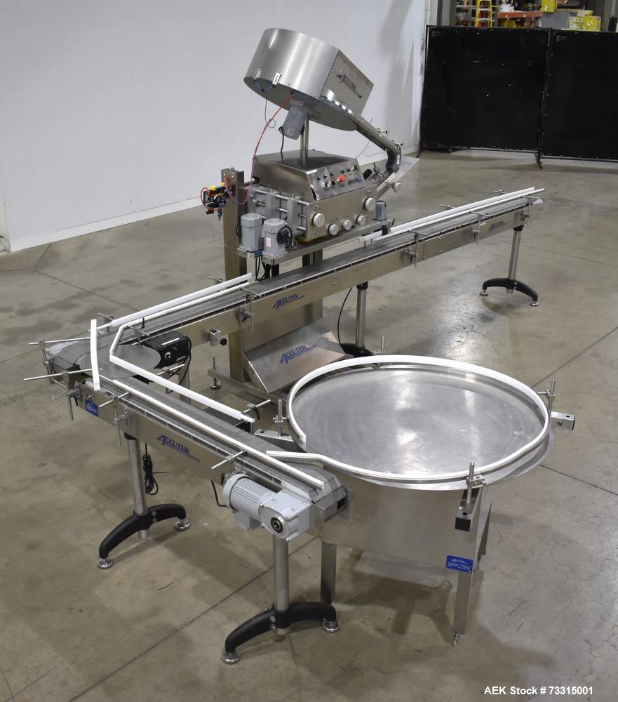 Used Industrial Packaging Accutek Model ASC-6 Automatic Spindle Capper System