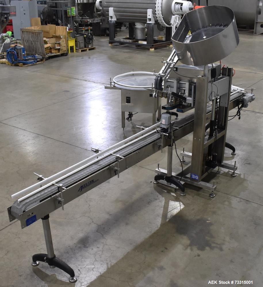 Used Industrial Packaging Accutek Model ASC-6 Automatic Spindle Capper System