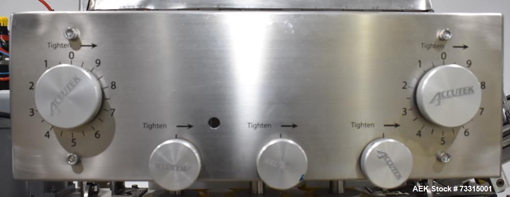 Used Industrial Packaging Accutek Model ASC-6 Automatic Spindle Capper System