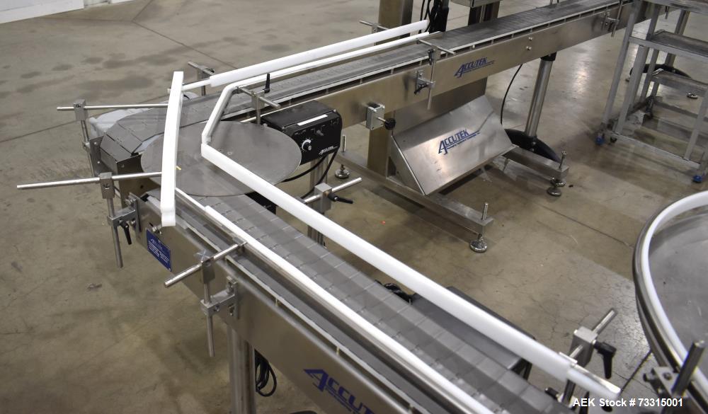 Used Industrial Packaging Accutek Model ASC-6 Automatic Spindle Capper System