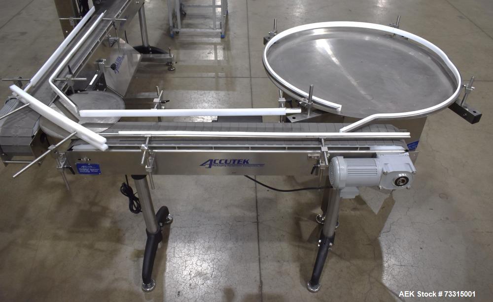 Used Industrial Packaging Accutek Model ASC-6 Automatic Spindle Capper System