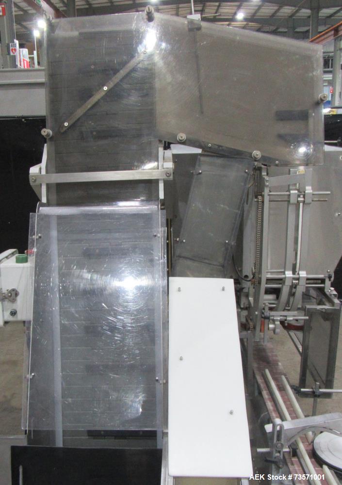 Used Aesus Capper, Model Delta Cap-4. With conveyor. 1/60/208V.