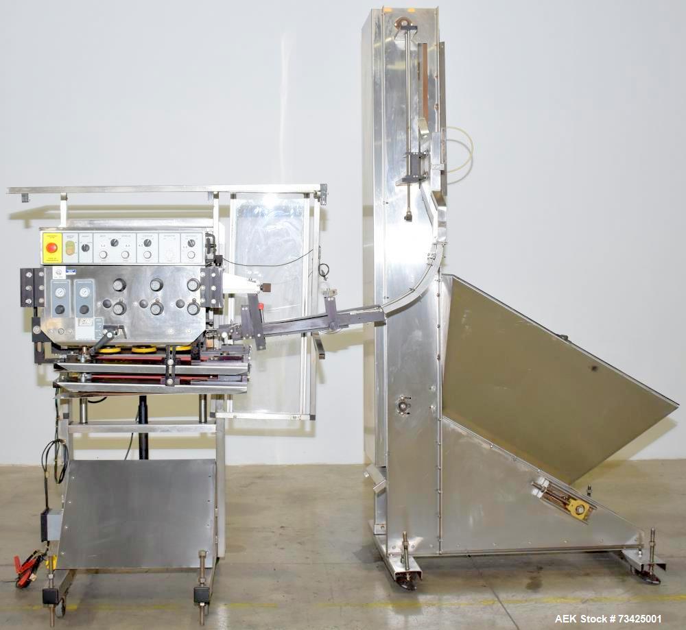 Used E-Pak Model 3 Automatic Spindle Capper with Elevator & Sorter