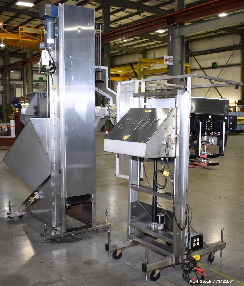 Used E-Pak Model 3 Automatic Spindle Capper with Elevator & Sorter