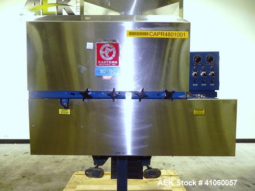 Used Eastern Machine/Pearl Packaging 8 Station Inline Quill Bottle Capper, Mode