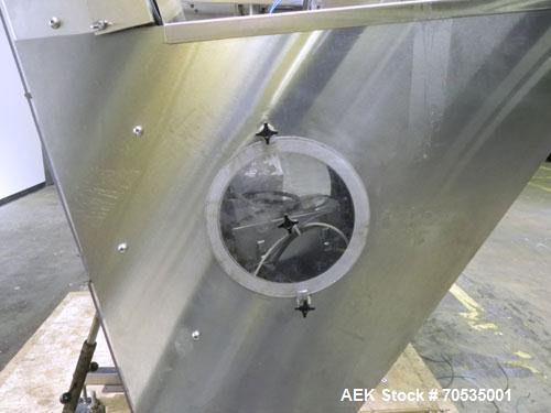 Used Inline Filling Systems Automatic Belt Capper. Machine is rated at up to 200 caps per minute depending on cap size and container configuration. Capper main unit can handle a cap size range up to ...