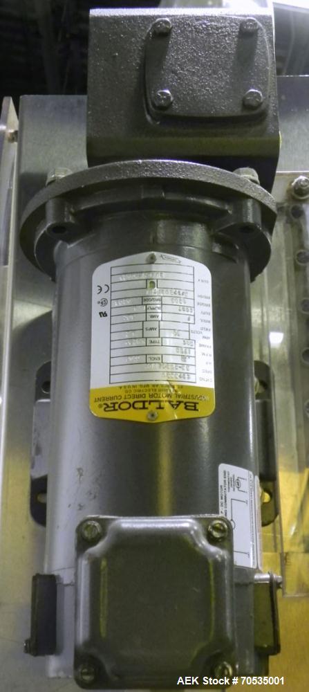 Used Inline Filling Systems Automatic Belt Capper. Machine is rated at up to 200 caps per minute depending on cap size and container configuration. Capper main unit can handle a cap size range up to ...