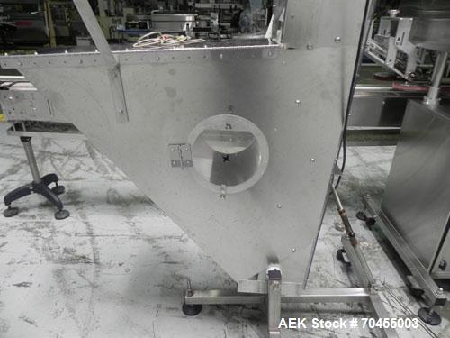 Used Inline Filling Systems inline belt capper with automatic cleated belt cap elevator. Capable of speeds up to 200 CPM (depending on cap size and container configuration). Has a container size rang...