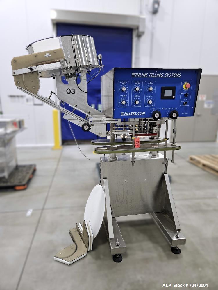Used Inline Filling Systems NT Capper Fully Automatic Inline Capper