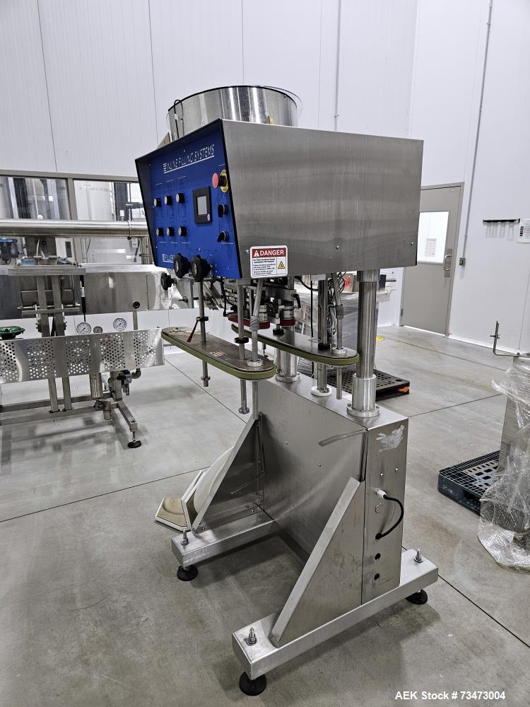 Used Inline Filling Systems NT Capper Fully Automatic Inline Capper
