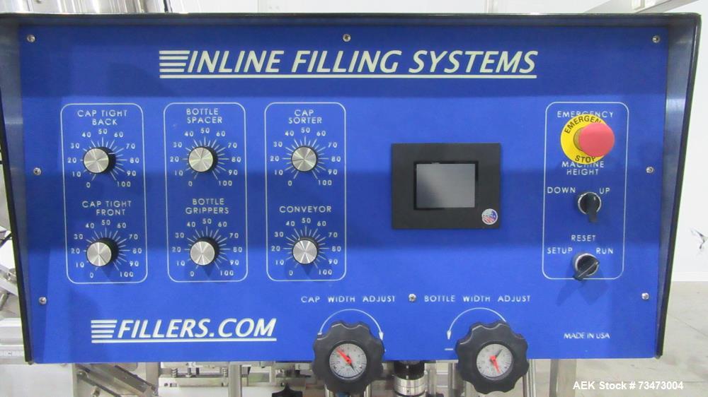 Used Inline Filling Systems NT Capper Fully Automatic Inline Capper