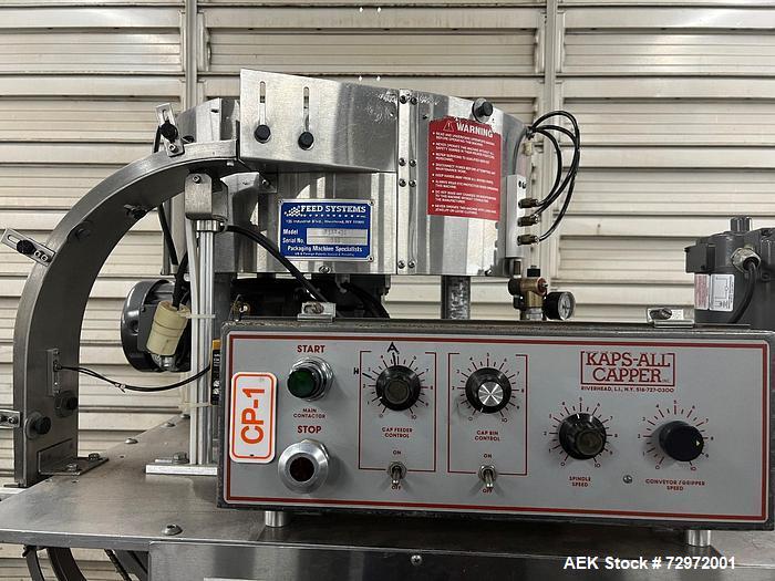 Used Kapsall A Inline Screw Capper – 200 BPM, 13-70mm Cap Range