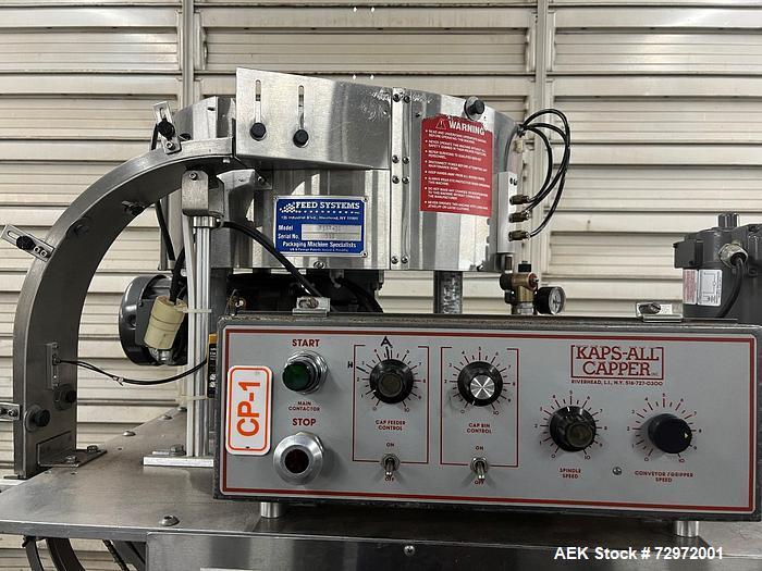 Gebraucht - Kapsall Modell A Inline-Schraubverschließer. Erreicht Geschwindigkeiten von bis zu 200 Flaschen pro Minute. Verf...