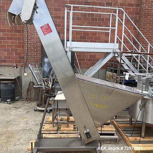 Used- Kapsall Model A Inline Screw Capper. Capable of speeds up to 200 bottles per minute. Has single bottle grippers, three...