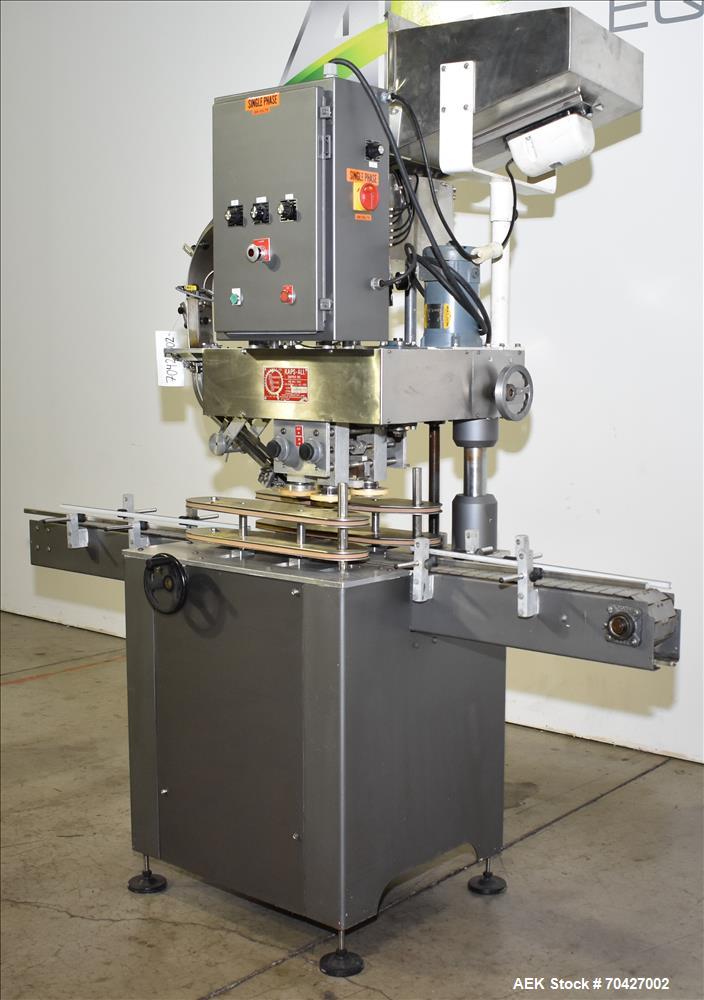 Used Kaps-All Model D Automatic Inline Screw Capper