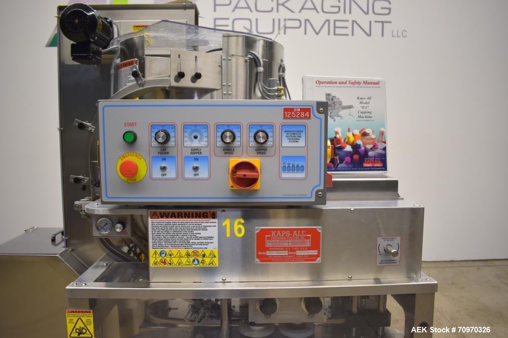 Used Kaps-All Portable 4-Quill Automatic Inline Capper, Model E4