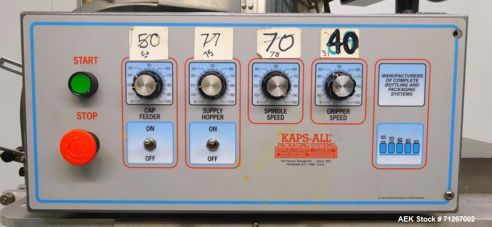 Used Kaps-All Model E4 Portable Spindle Capper