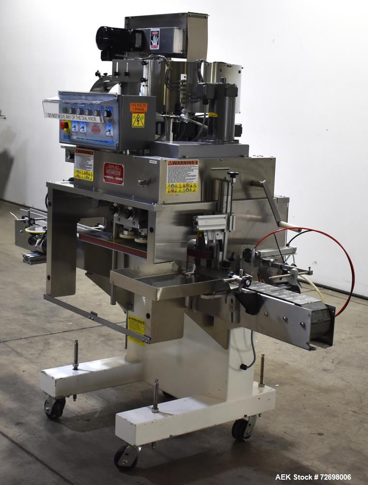 Used Kaps-All Model E-4 (4)-Quill Automatic Inline Capper