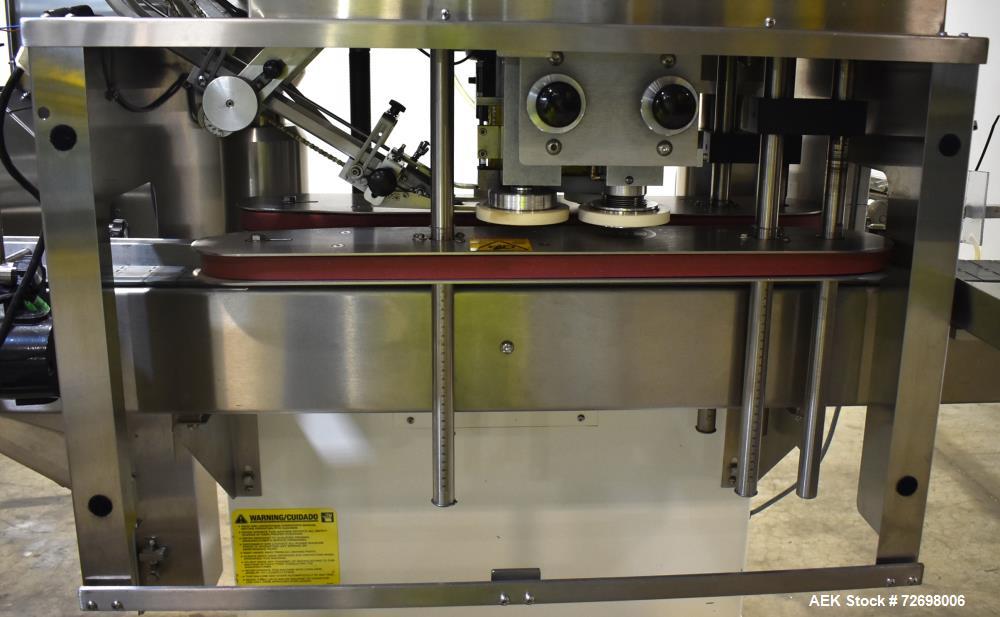 Used Kaps-All Model E-4 (4)-Quill Automatic Inline Capper