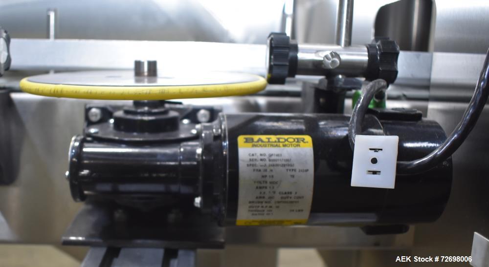 Used Kaps-All Model E-4 (4)-Quill Automatic Inline Capper