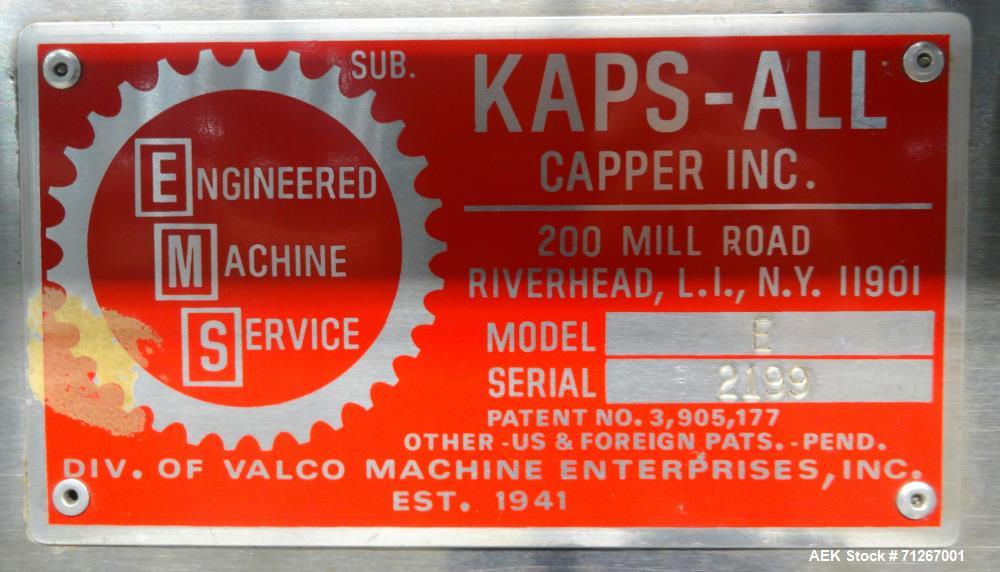 Used Kaps-All Model E Portable Spindle Capper