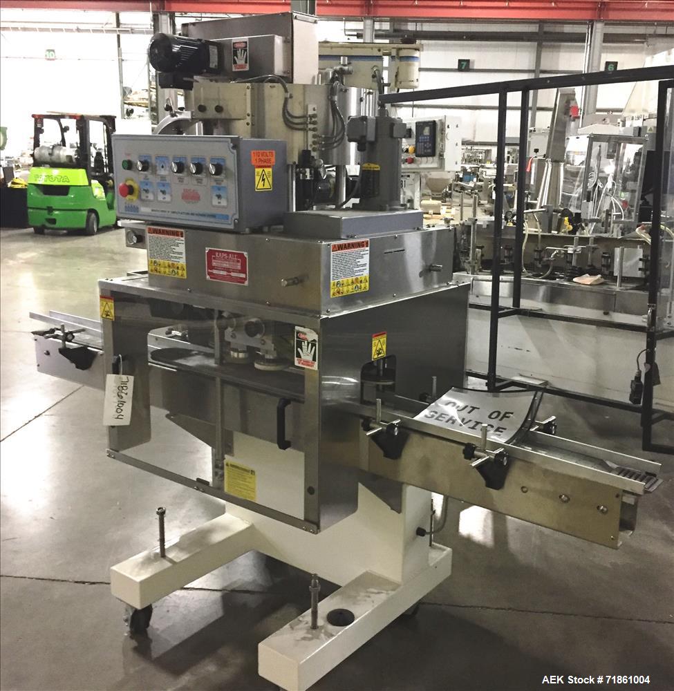 Used Kaps-All Portable 4-Quill Automatic Inline Capper, Model E4.