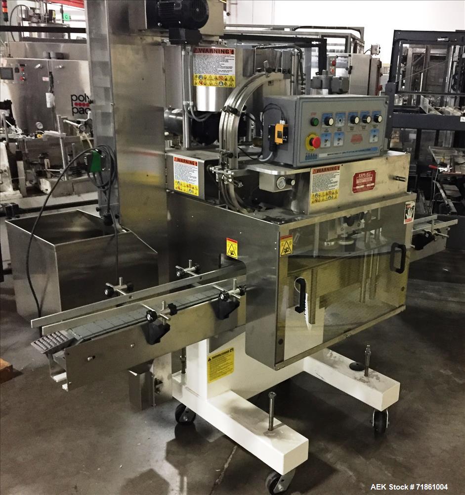 Used Kaps-All Portable 4-Quill Automatic Inline Capper, Model E4.