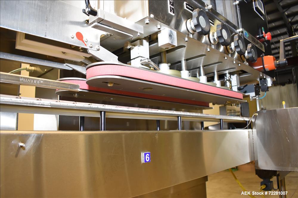 Used New Jersey Machine (NJM) Model Unicap-150 Automatic Inline Quill Capper.