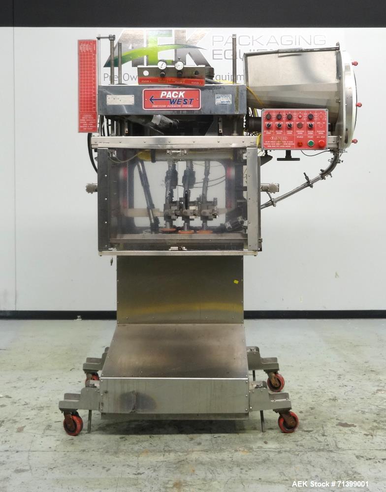Used Pack West Model Auto 120 Right-To-Left Automatic Inline Spindle Capper