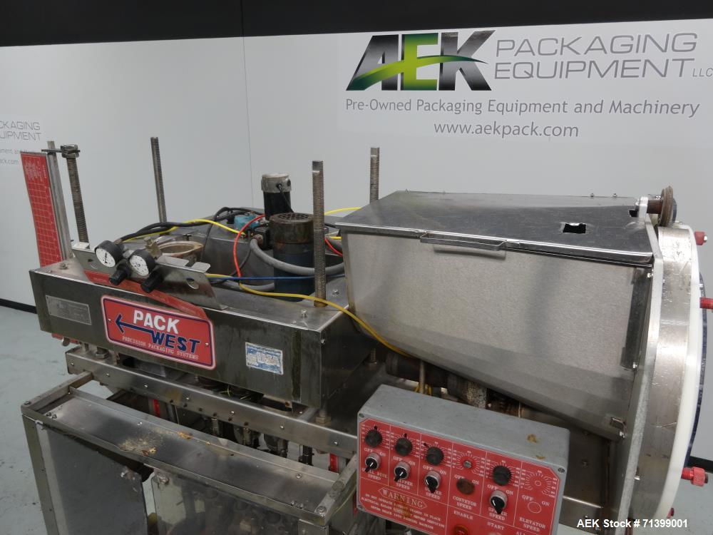 Used Pack West Model Auto 120 Right-To-Left Automatic Inline Spindle Capper