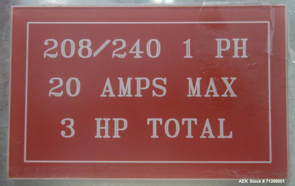 Used Pack West Model Auto 120 Right-To-Left Automatic Inline Spindle Capper
