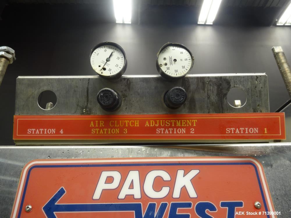 Used Pack West Model Auto 120 Right-To-Left Automatic Inline Spindle Capper
