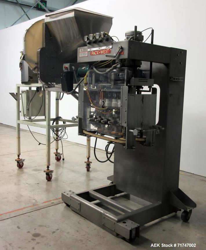Used Pack West Auto-200 Automatic Inline Capper with Hoppmann Unscrambler