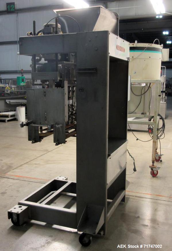 Used Pack West Auto-200 Automatic Inline Capper with Hoppmann Unscrambler