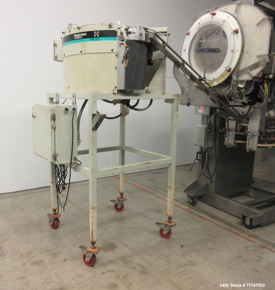 Used Pack West Auto-200 Automatic Inline Capper with Hoppmann Unscrambler