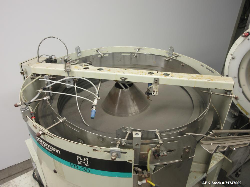 Used Pack West Auto-200 Automatic Inline Capper with Hoppmann Unscrambler