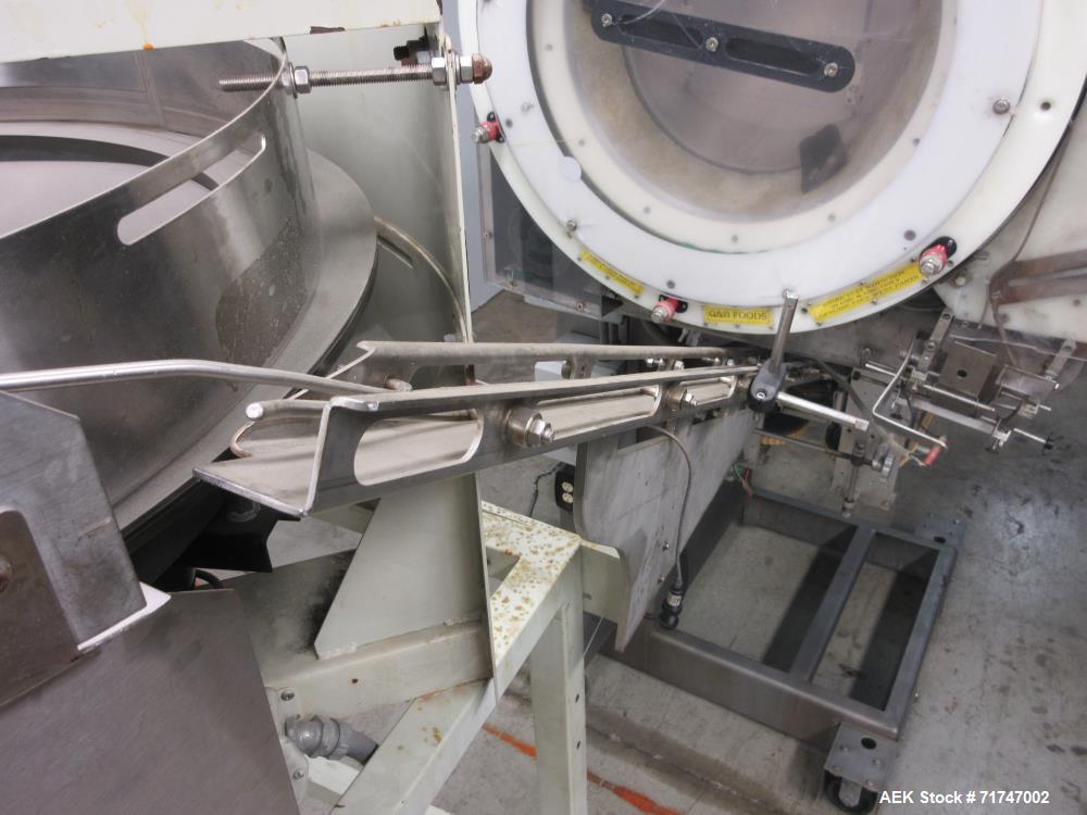 Used Pack West Auto-200 Automatic Inline Capper with Hoppmann Unscrambler