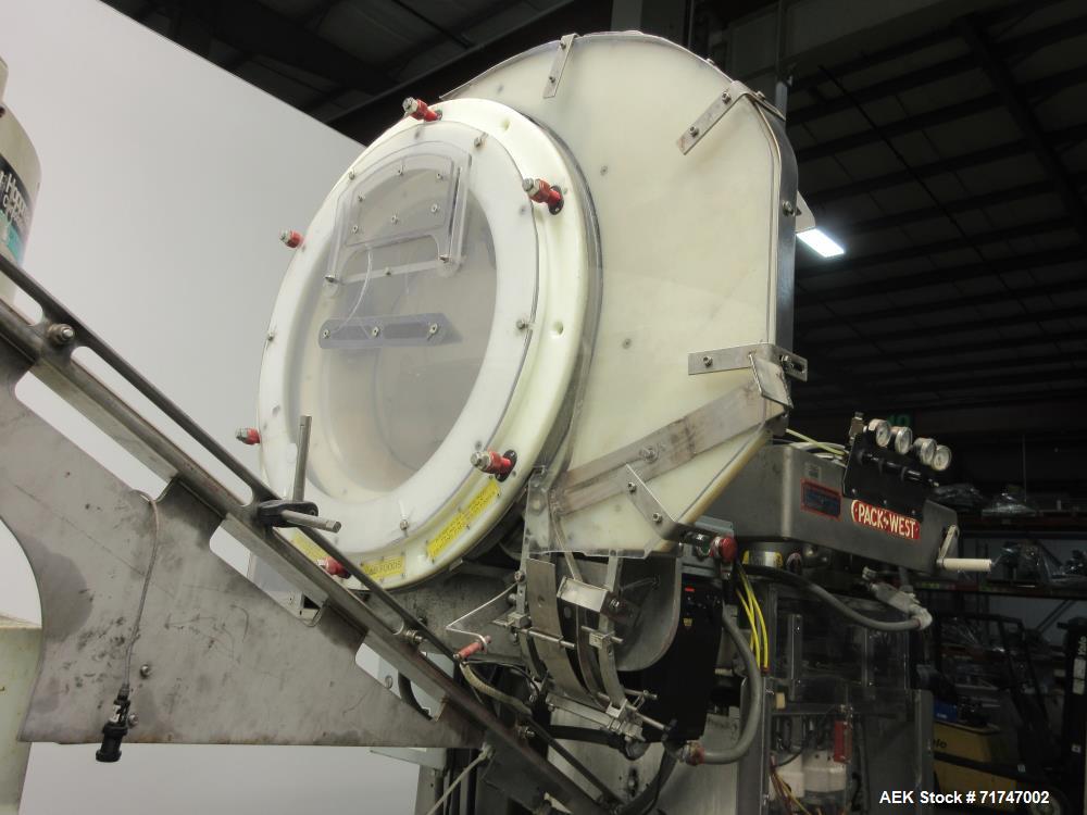 Used Pack West Auto-200 Automatic Inline Capper with Hoppmann Unscrambler