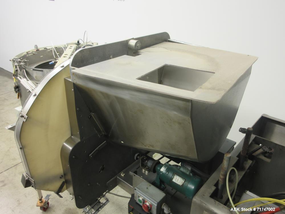Used Pack West Auto-200 Automatic Inline Capper with Hoppmann Unscrambler