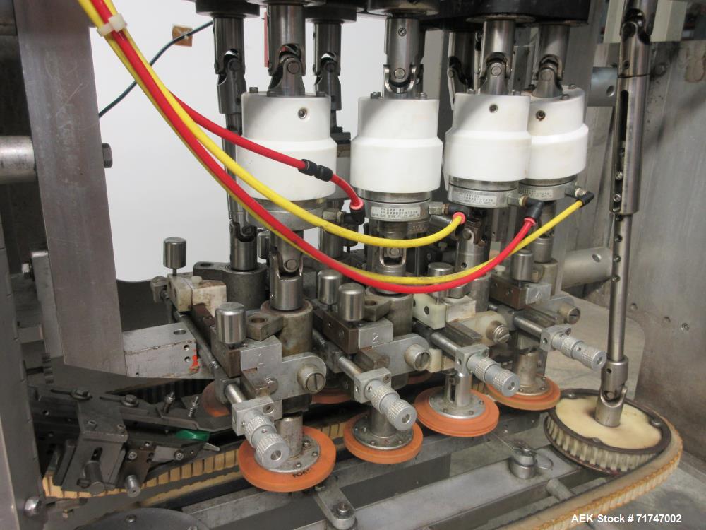 Used Pack West Auto-200 Automatic Inline Capper with Hoppmann Unscrambler