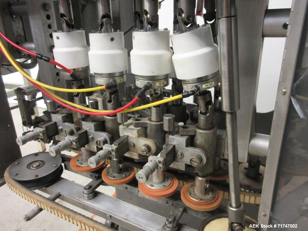 Used Pack West Auto-200 Automatic Inline Capper with Hoppmann Unscrambler